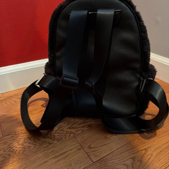 Juicy couture black fur backpack main image 4